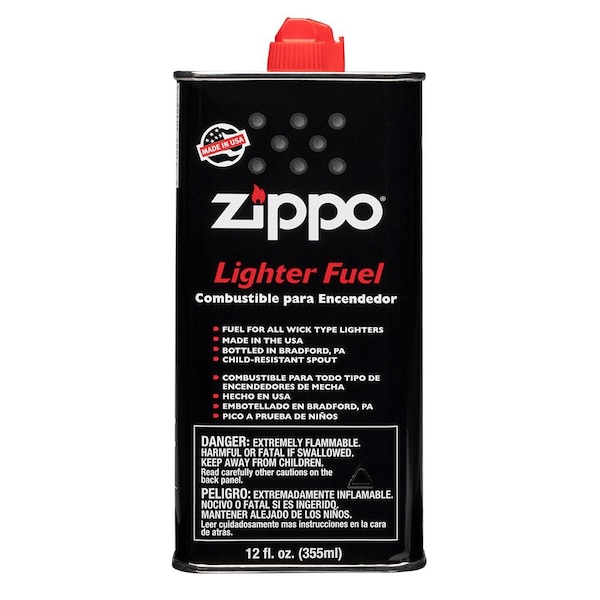 Zippo Lighter Fuel, 12 oz, for use in all Windproof Lighters 12FC - main